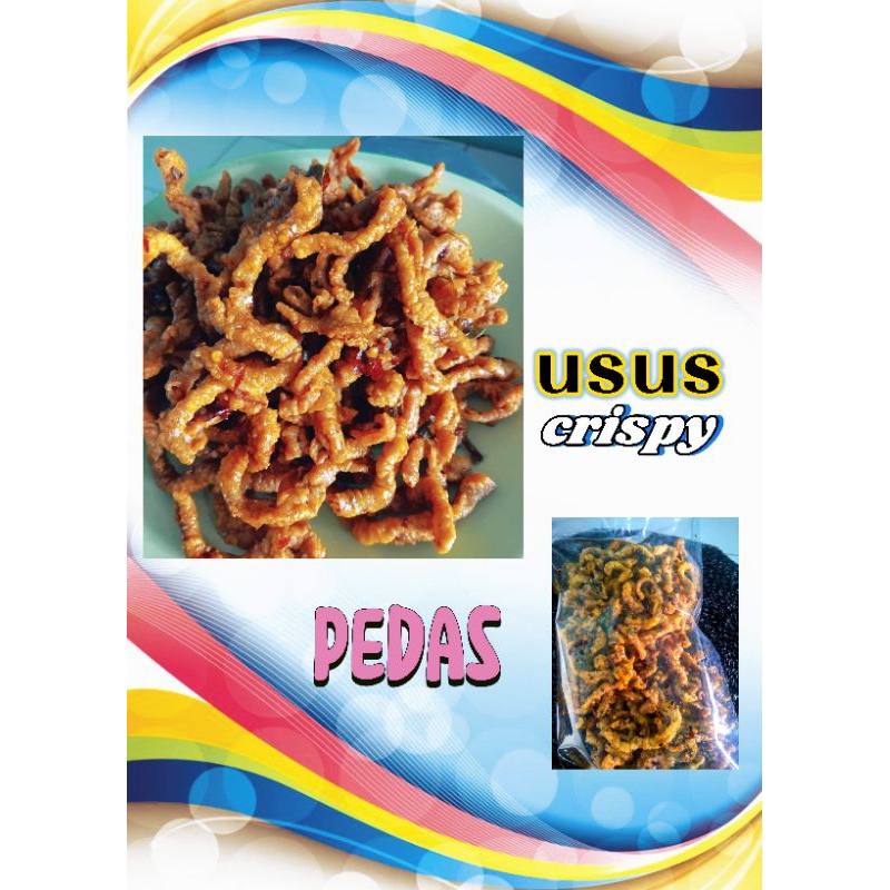 

usus crispy pedas daun jeruk 500gr ( 1/2 kg)