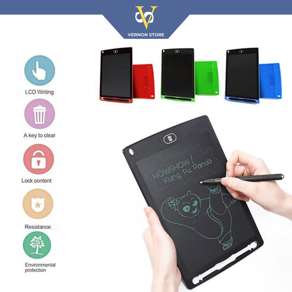 

LCD Drawing Writing Tablet 8.5 Inch Mainan Papan Tulis Hapus Board Digital Pad Edukasi Pen Gambar | Papan belajar Anak-anak