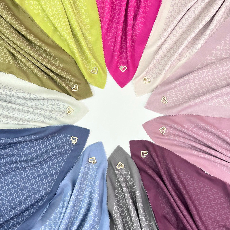 Hijab Findramitha Monogram Scarf | Premium Voile