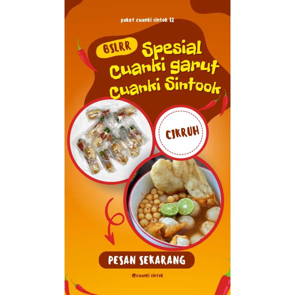 

(READY STOK) 1PCS CUANKI INSTANT MURAH MERIAH CUANKI SINTOK