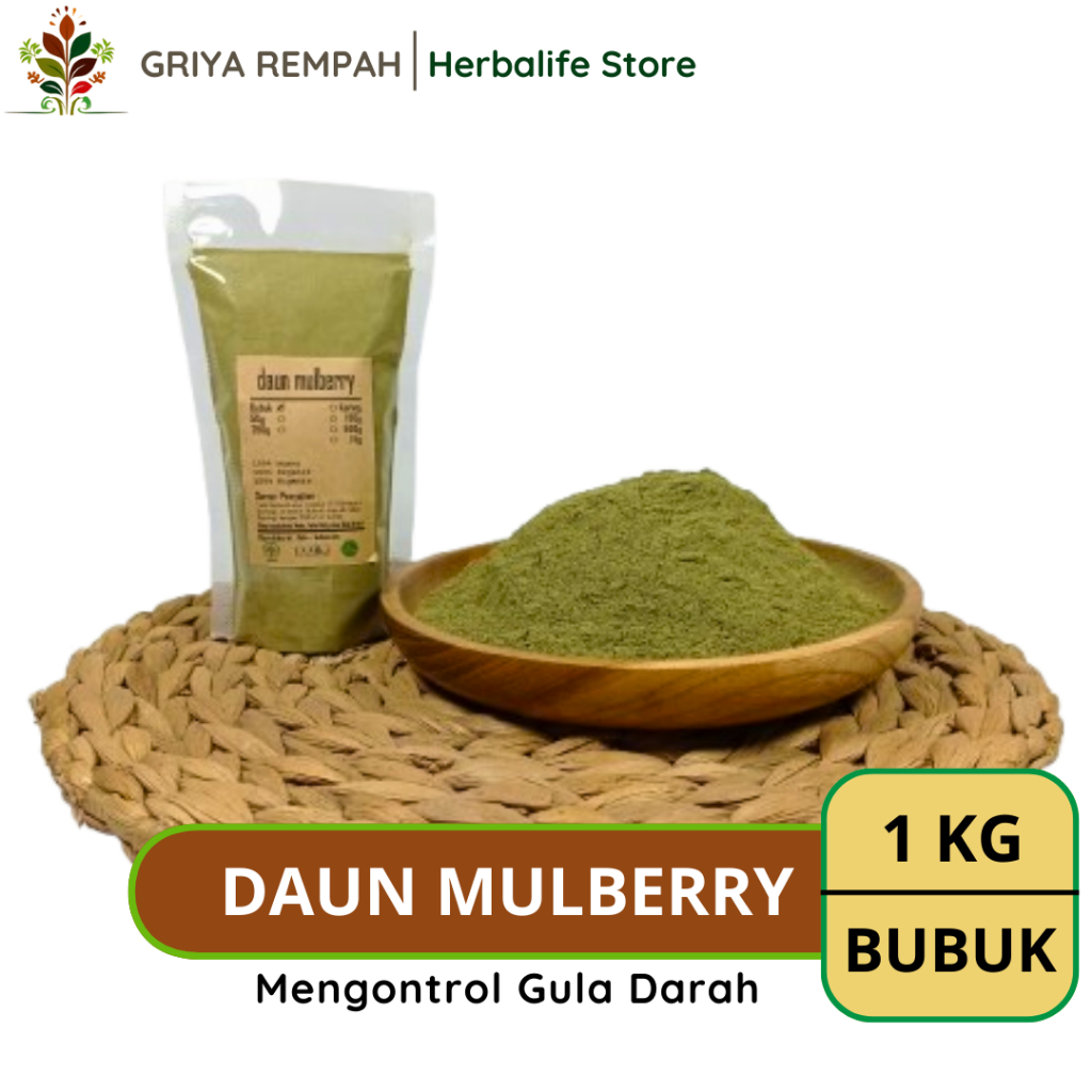 

DAUN MULBERRY BUBUK 1 KG Murbei Ramuan Rempah Herbal Alami Kering Kaya Nutrisi untuk Kesehatan Optimal Jamu Tradisional Simplisia Morus