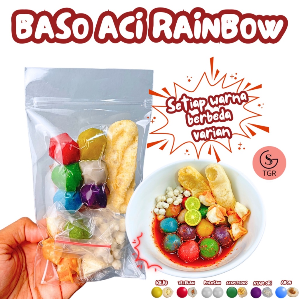 

BASO ACI RAINBOW 1 BUNGKUS-SETIAP WARNA BERBEDA VARIAN