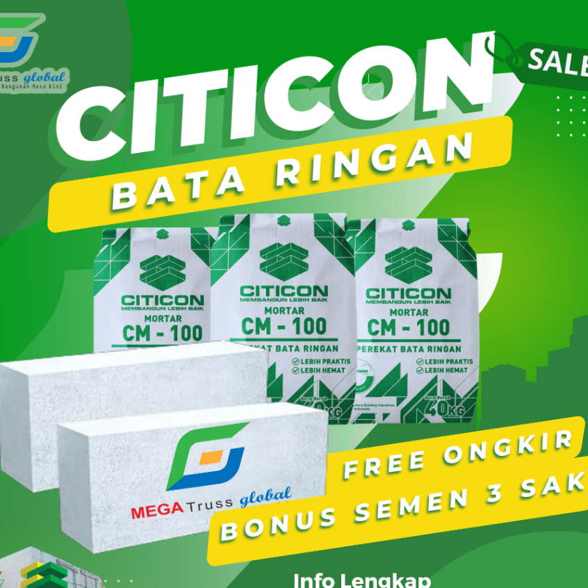 Bata Ringan Citicon di Malang, Batu, Pasuruan, Probolinggo, Lumajang Bata Hebel instan-bata ringan