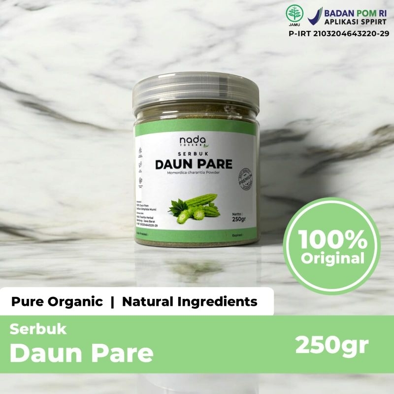 

DAUN PARE Bubuk Serbuk Premium | Herbal Diabetes & Kolesterol | Momordica Charantial Powder | 50gr, 100gr & 250gr