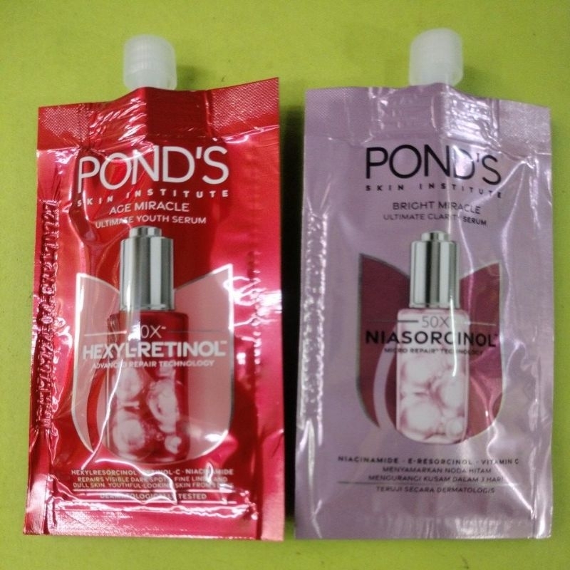 Ponds serum saset age miracle & bright miracle