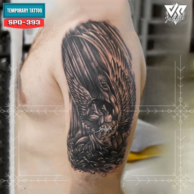 [SPD-393] Tato Temporer Temporary Tattoo Malaikat angel