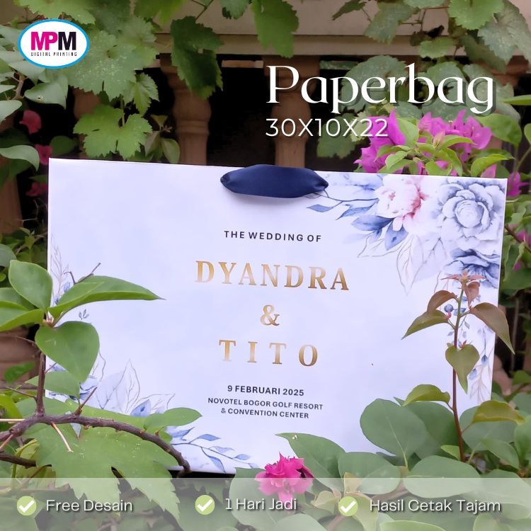 

PAPERBAG / TAS KERTAS Custom Bridesmaid 30x10x22 (SIZE M)