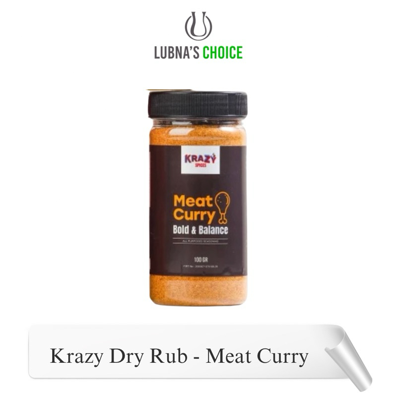 

Krazy Dry Rub - Bumbu Diet Varian Meat Curry