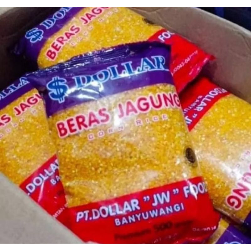 

1 Dus Isi 20pc Beras Jagung Dollar Ukursn 500gram-10kg Beras Jagung Dollar