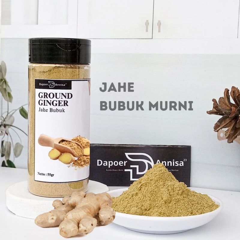 

Jahe Bubuk Murni 55gr Rempah Asli Pilihan Dapoer Annisa