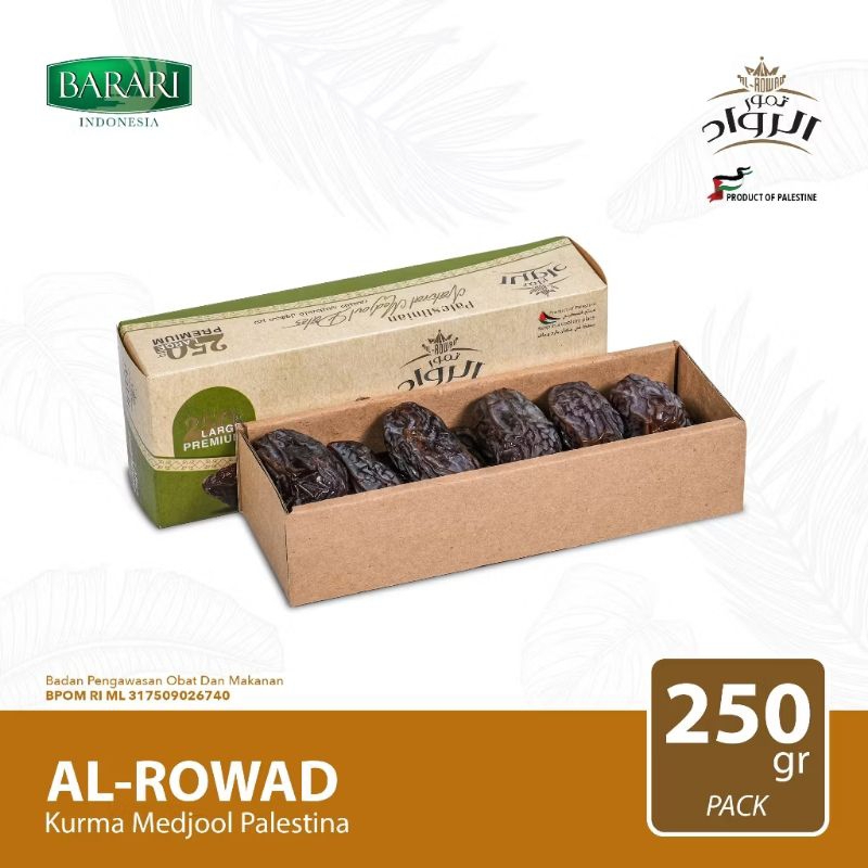 

Kurma Medjool Palestina Premium Al Rowad 250gr