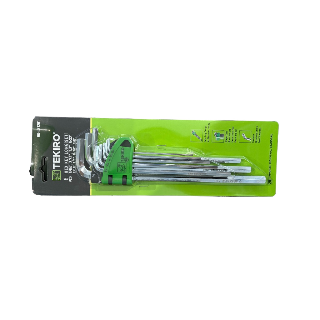 Kunci L Set 8 pcs panjang inch Tekiro