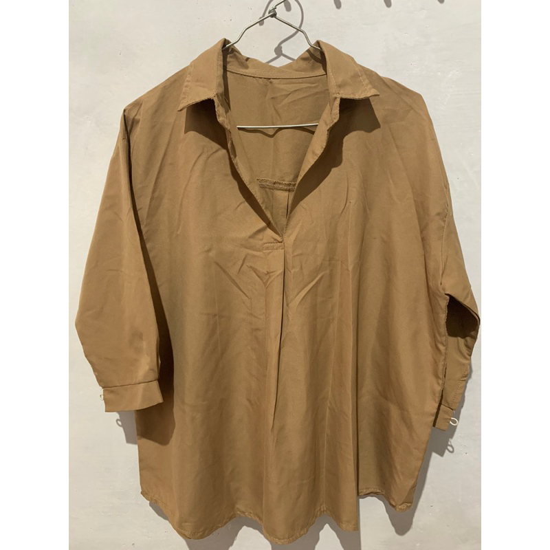 Baju wanita coklat susu