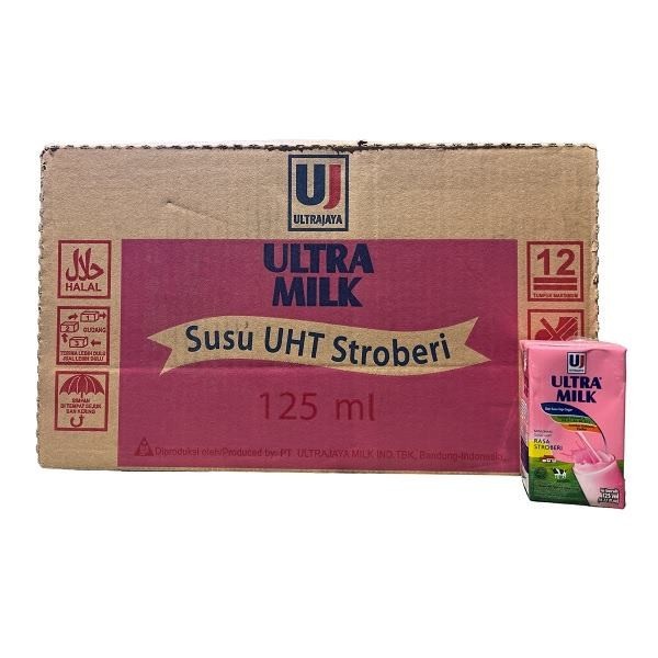 

Susu Ultra Milk UHT Strawberry 125 ml 40 pcs/ karton