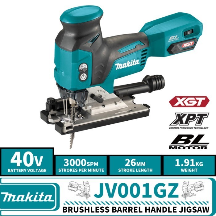 Makita JV001GZ Brushless Cordless Barrel Handle Jigsaw XGT 40V