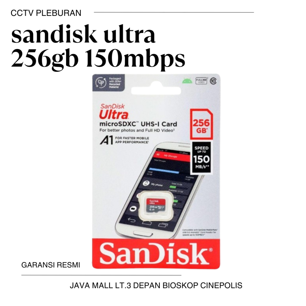 Sandisk Ultra Micro SDXC 256 GB (SDSQUAC-256G-GN6MN)