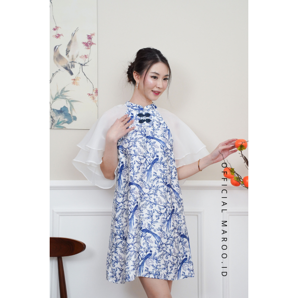 Maroo Mayleen Qipao / Cheongsam / Dress Korea Style / Qipao Dress / Dress Imlek