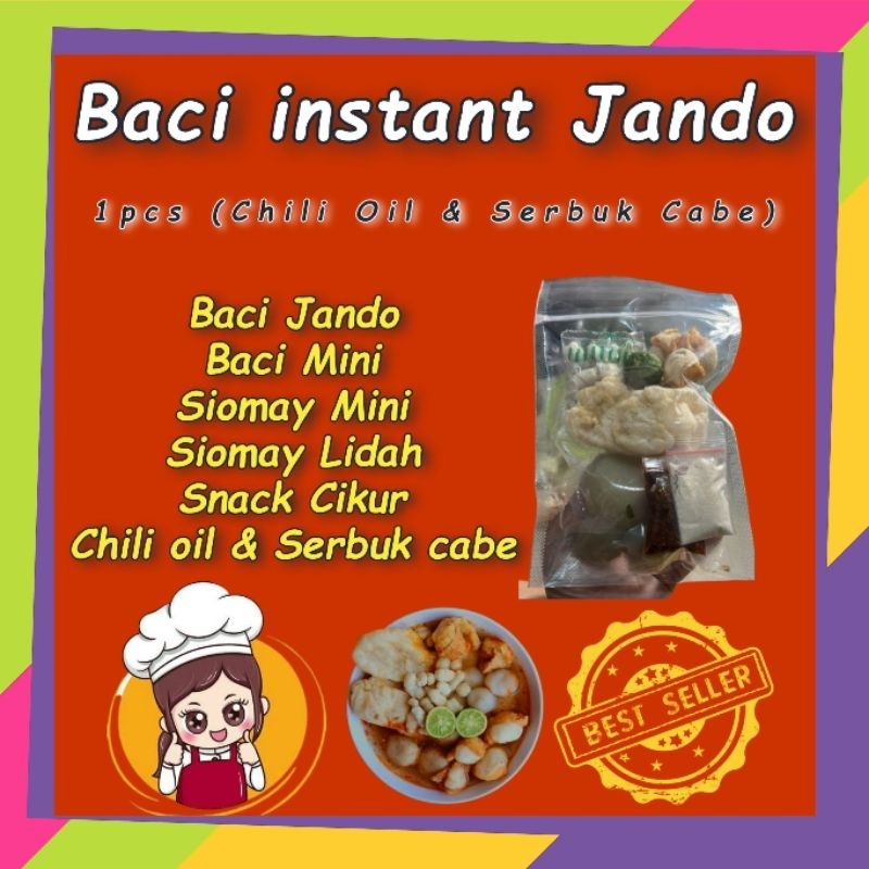 

Baci instant jando pedas kekinian siap saji