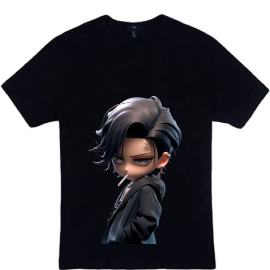 Kaos Distro 3D Anak Kecil Merokok Baju Tebal Bahan Premium