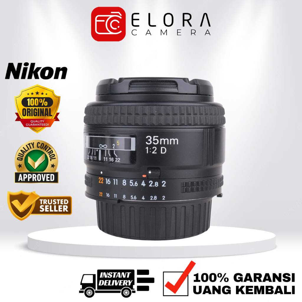 Nikon AFD 35mm F2 / Lensa Nikon Nikkor AF D 35 mm F 2