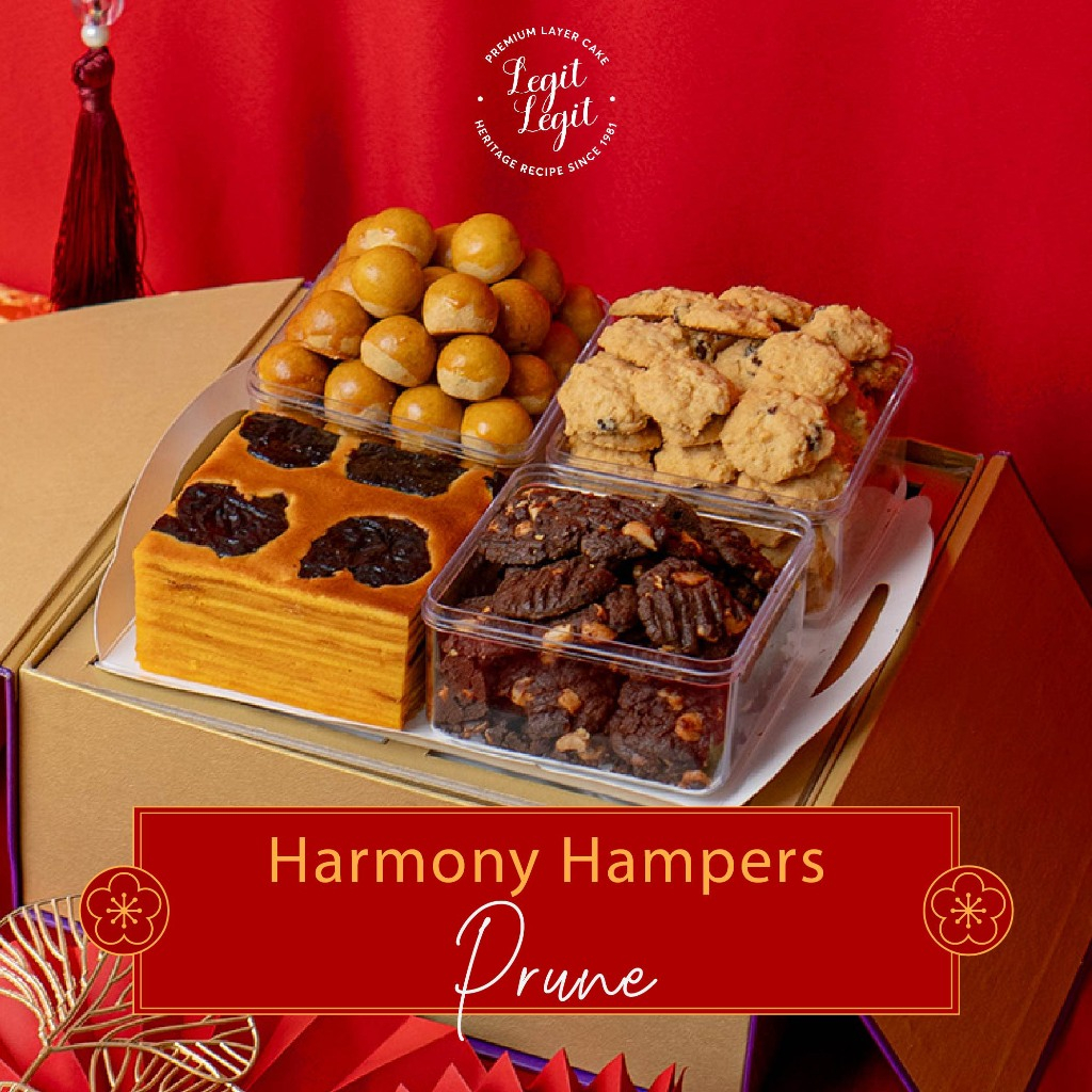 

Legit Legit Harmony Hampers Prune - Chinese New Year Hampers | Lunar New Year Hampers | Hampers Imlek | Parcel Imlek | Hadiah Imlek | Paket Kue