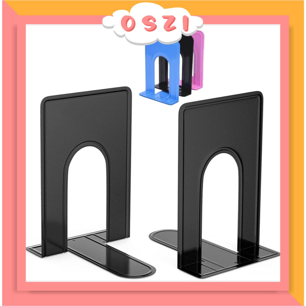 

❄ OSZI ❄ 1 PCS Pembatas Buku No. 7 Plat Besi Penyangga Buku Book End R1232