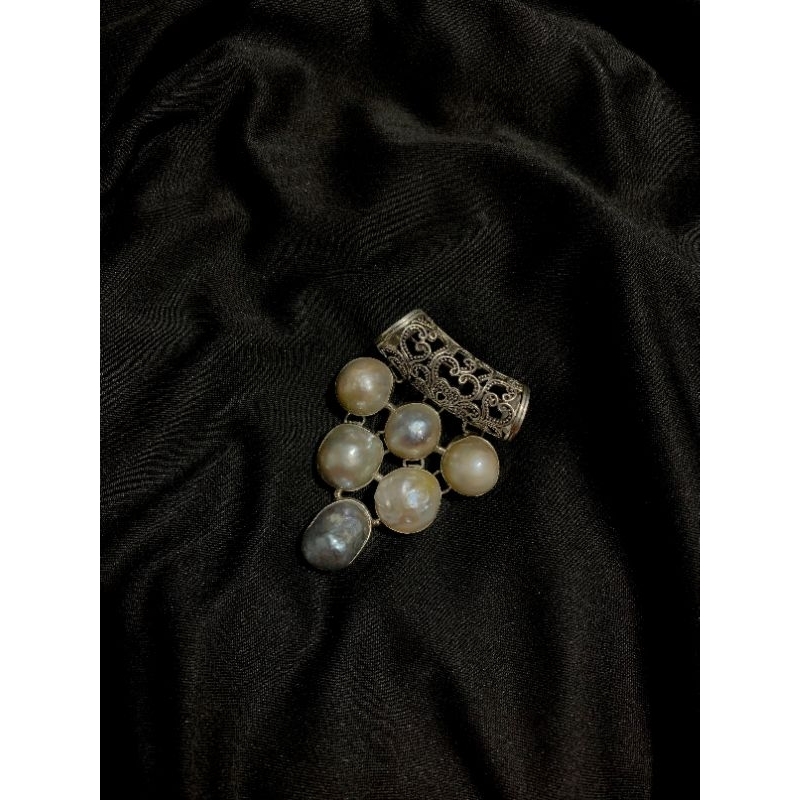 Mutiara Air Laut Asli, Mutiara Air Laut Barok, Rangka Perak 925