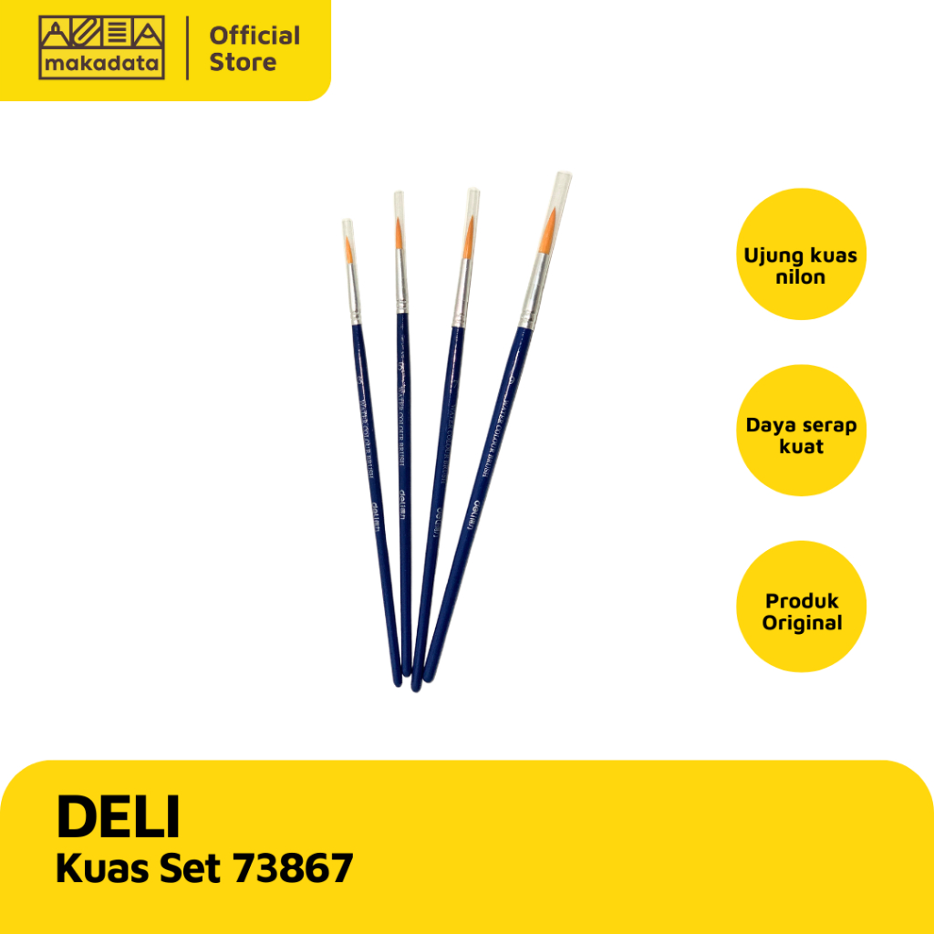 

DELI KUAS SET 73867 ISI 4 MURAH