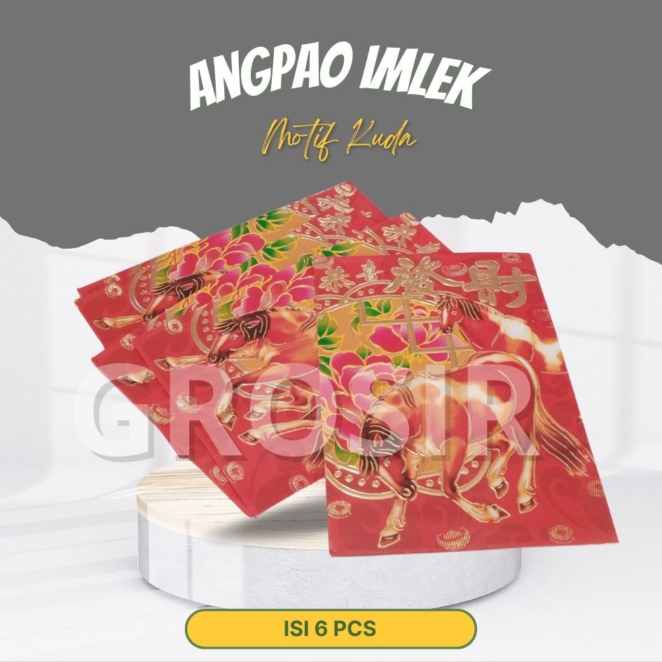 

Amplop / Angpao Imlek Motif 1 Kuda Isi 6 Pcs / Type 180032
