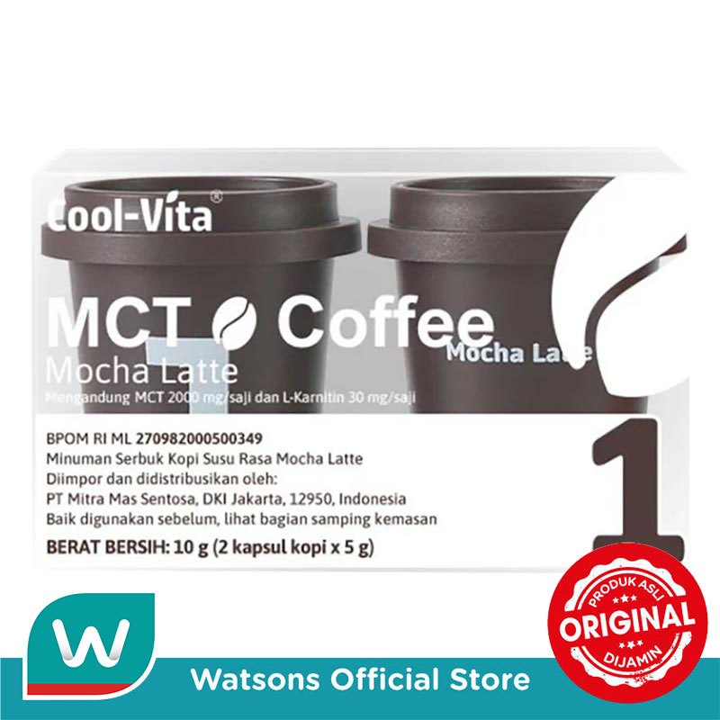 

Coolvita MCT Coffee Capsule Mocha Latte 2'S