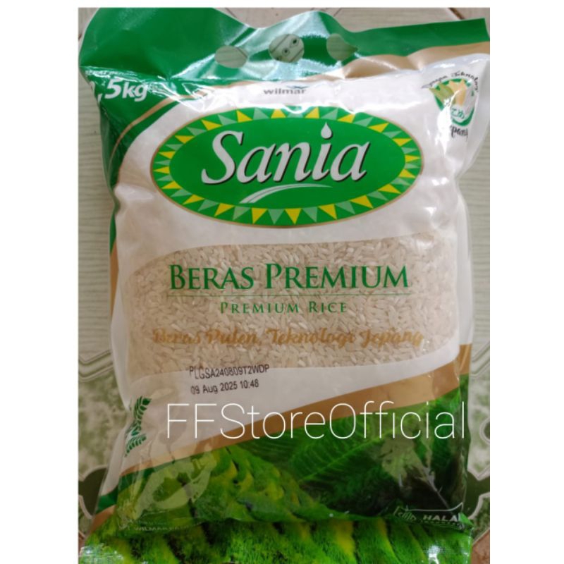 

(PAKET 4 PCS) SANIA Beras Premium Kemasan 2.5 KG