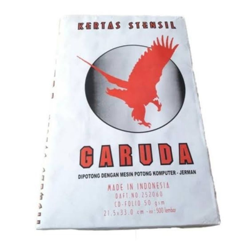 

GARUDA - Kertas Stensil Buram F4 Folio - 1 Rim 500 Lembar