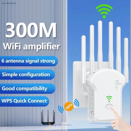 CODWIFI Repeater Wireless/Repeater Wiffi 6 Antena/300 Mbps Nirkabel/Repeater sinyal Wiffi 5g/Wi-Fi