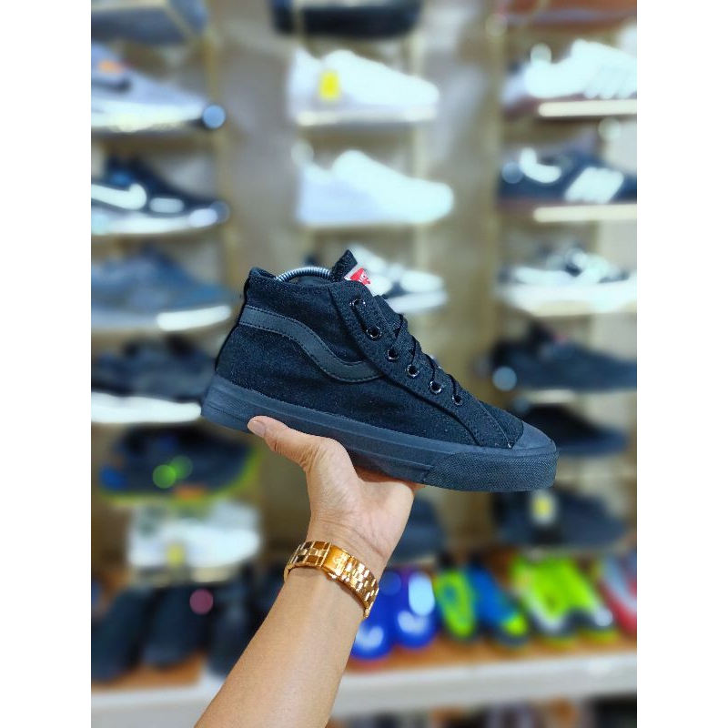 VENTELA PUBLIC HIGH FULL BLACK SEPATU SEKOLAH VENTELA SNEAKERS CASUAL PRIA