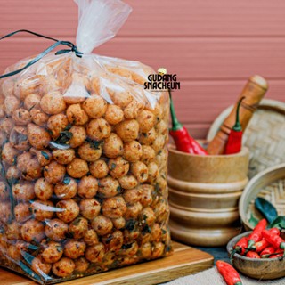 

Cimol Kering Pedas 1kg Endog Lewo Pedas Daun Jeruk