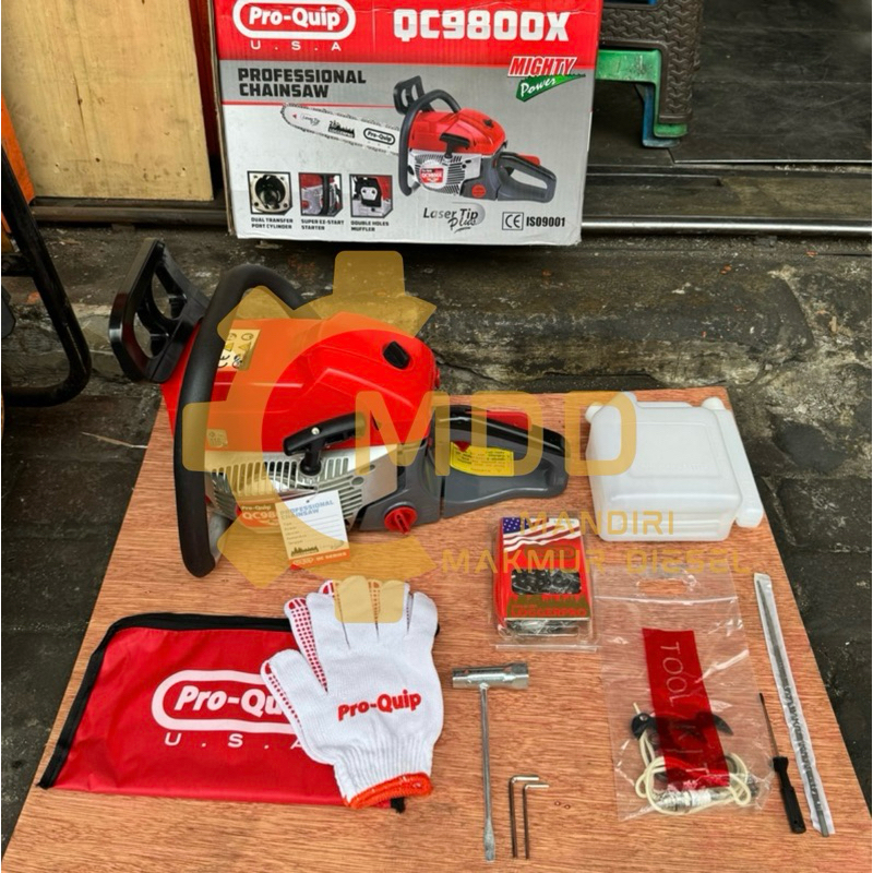 QC9800X MESIN CHAINSAW GERGAJI POTONG KAYU 26" 26 " PROQUIP QC 9800 X