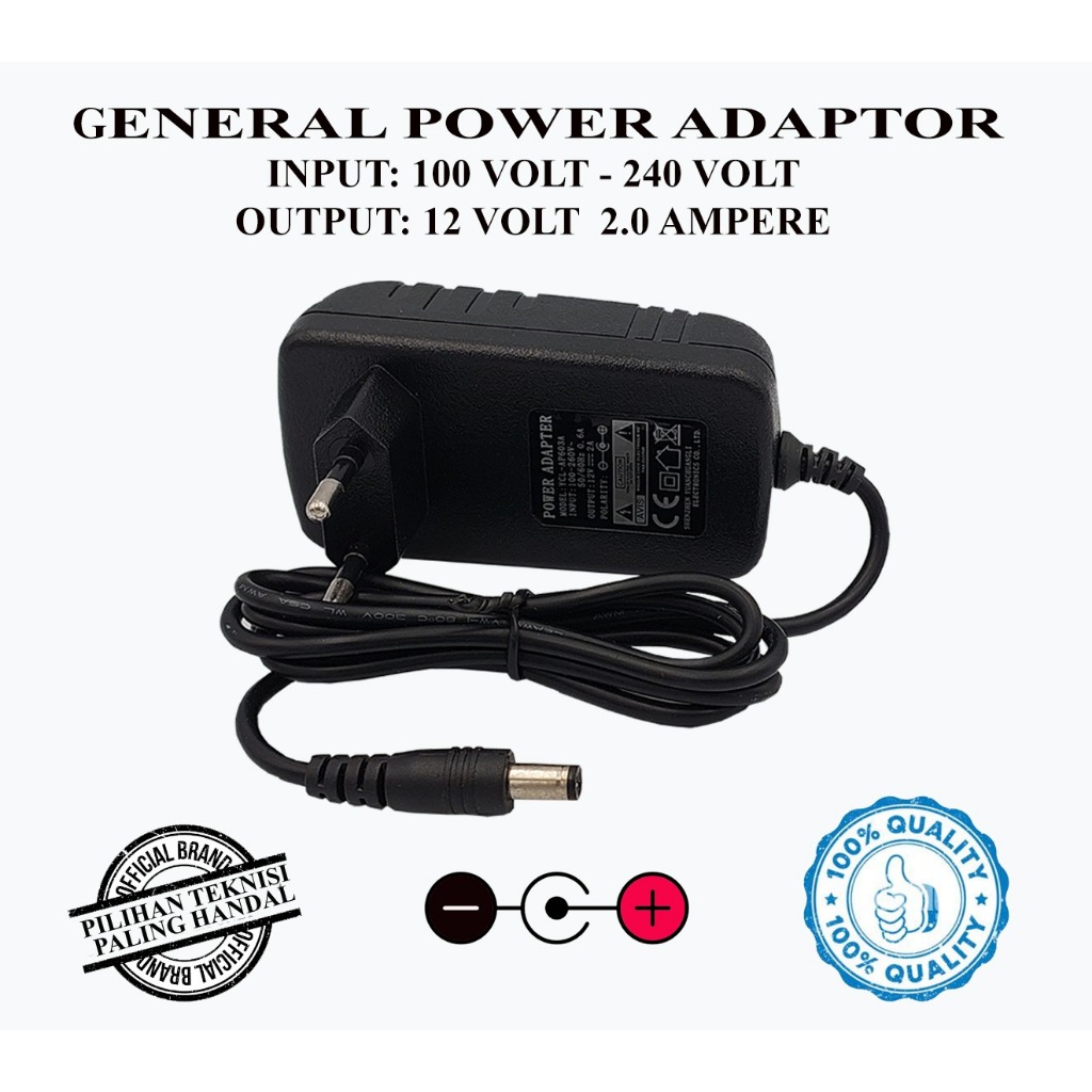Adaptor 12V 2A original untuk Receiver Skybox A1-NEW/A1-COMBO/A1-PRO
