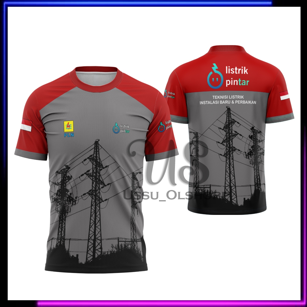 Baju Jersey Pria PLN LISTRIK PINTAR Fullprint | Koas Pln