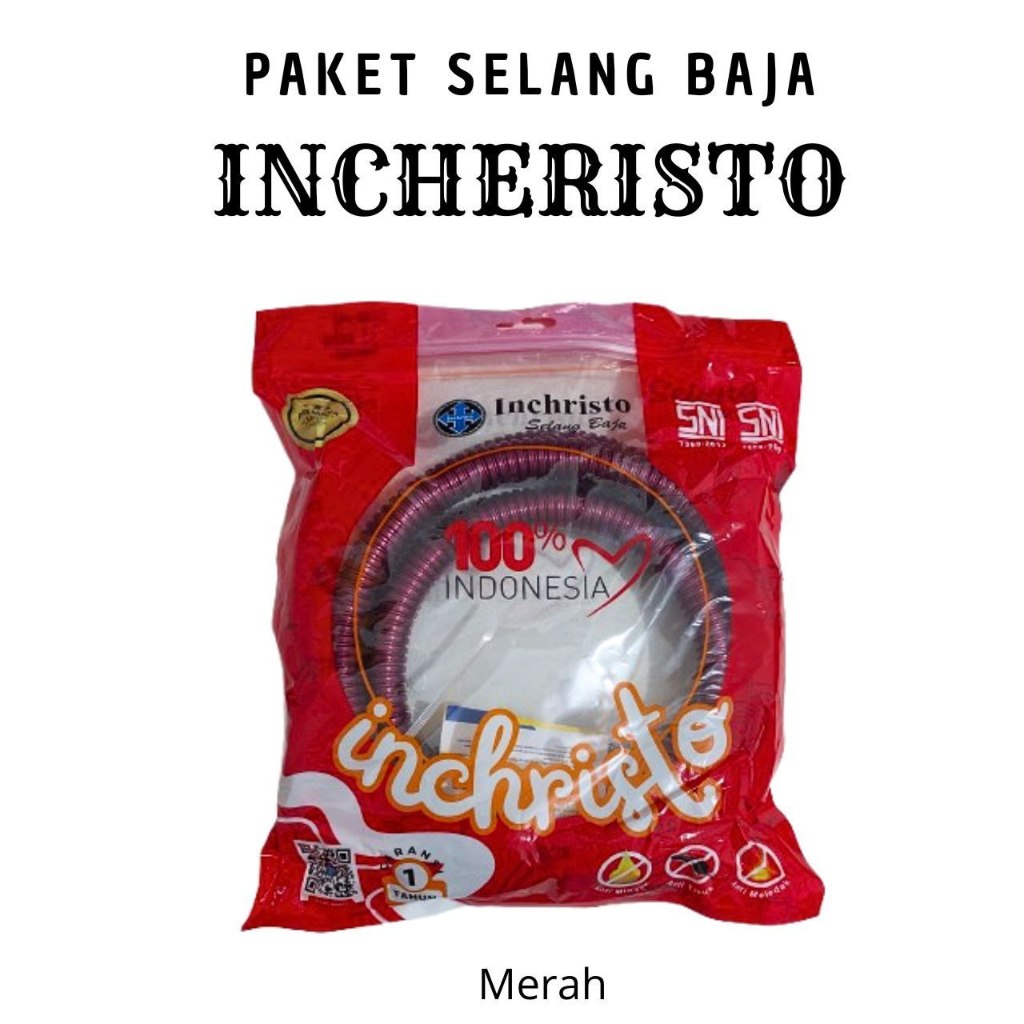 INCHRISTO SELANG BAJA REGULATOR KOMPOR GAS LPG 5 LAPIS