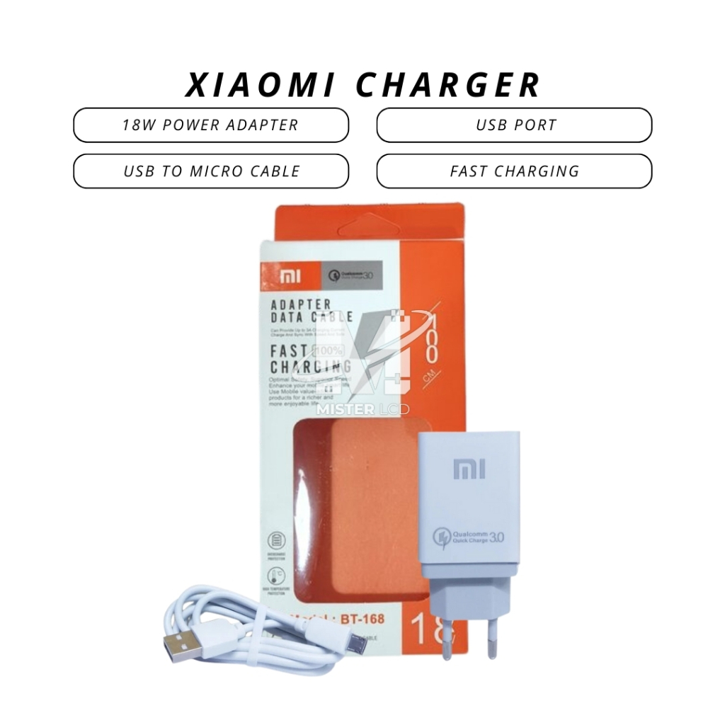 CHARGER MICRO XIAOMI BT-168 FAST CHARGING