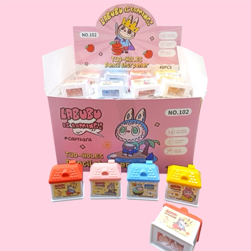 

Serutan LABUBU rautan pensil 2 hole pencil sharpener