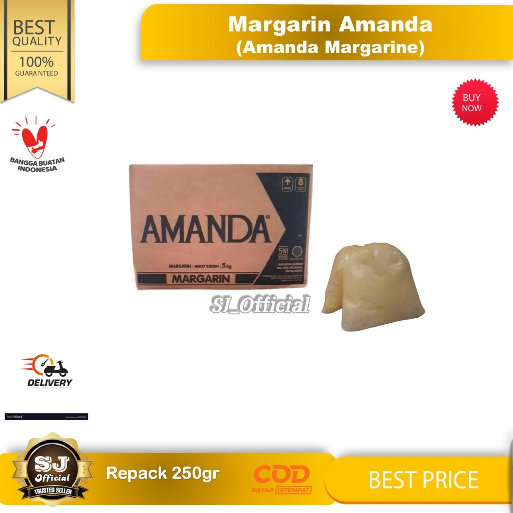 

MARGARIN AMANDA 250gr / MARGARINE / MENTEGA AMANDA Kuning BEST PRICE