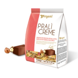 

Vergani Prali Creme Nocciola Chocolate 150 Gr Pouch Cokelat Italia 150Gr