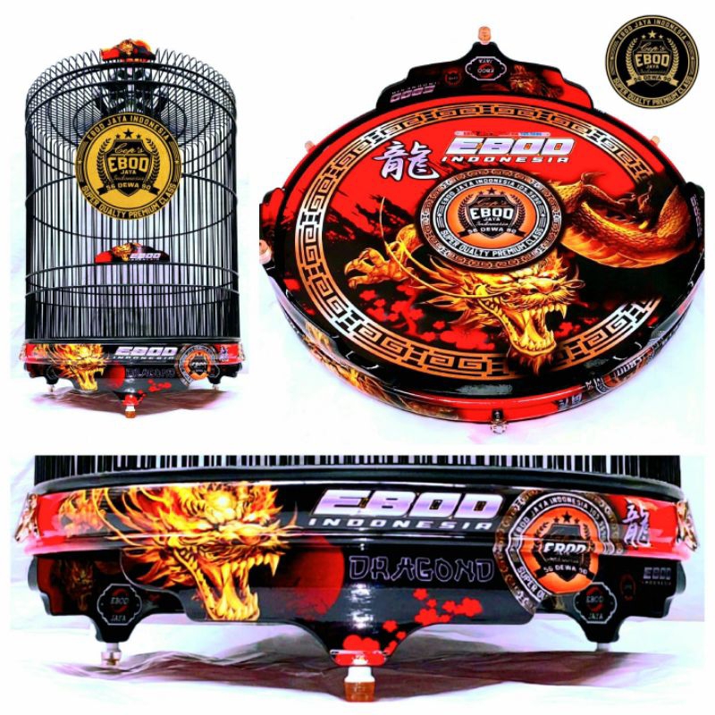 Sangkar Murai Ebod Jaya PVC water Decal No 2 Fullset