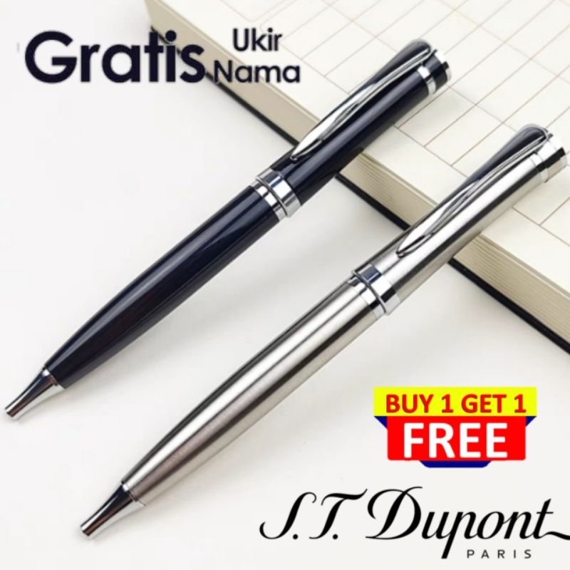 

Pulpen Mewah Ballpoint St Dupont Buy 1 Get 1 Free Promo Gratis Grafir Nama Dan Box Bludru Exlusive