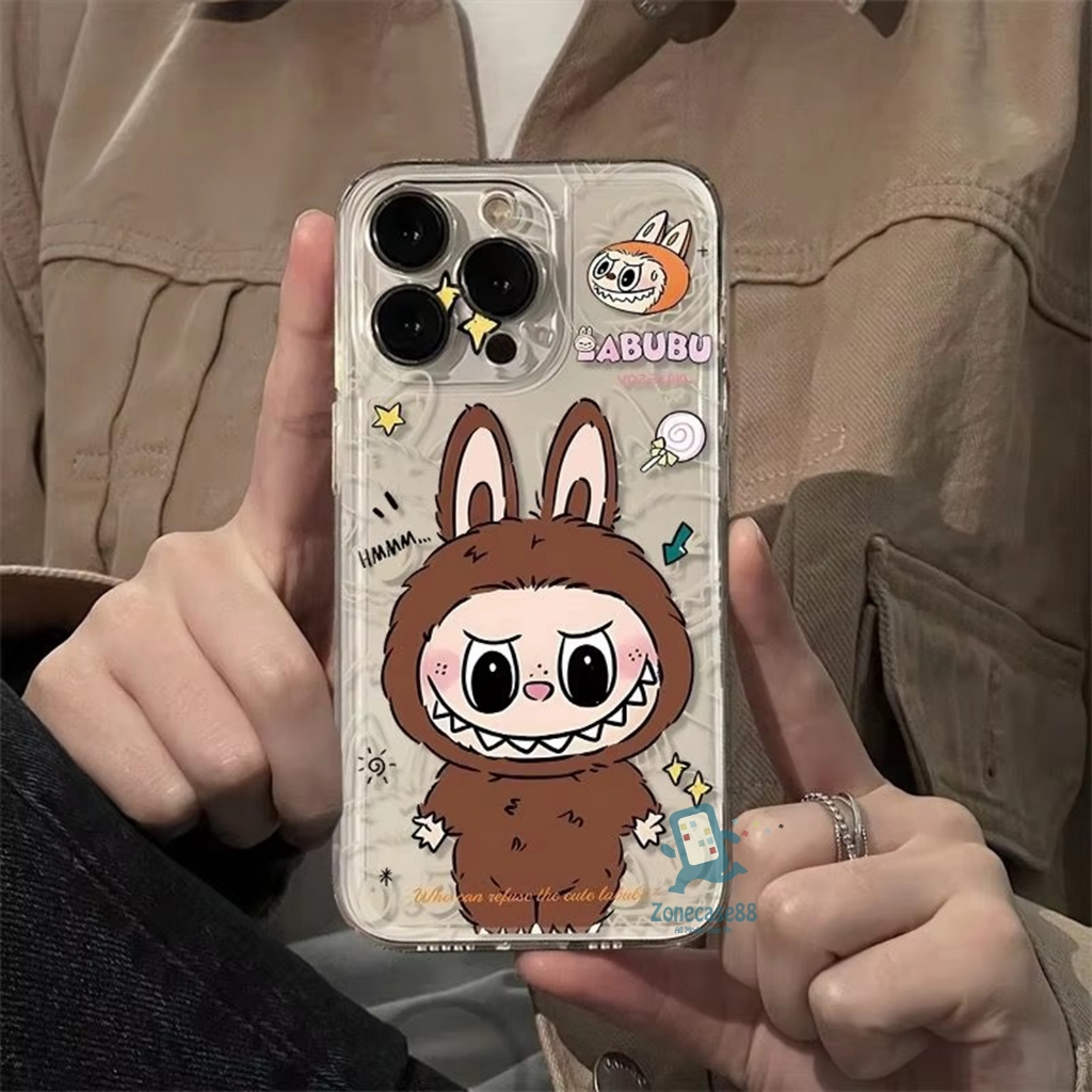 #ZC01 Case Bening Iphone 11 Motif Labu bu Brown  Compitaible With - Silikon Hp Protec camera - Ready