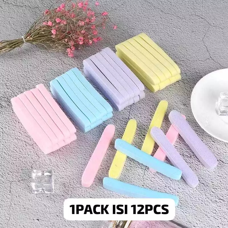 Spon Stik Kentang Sponge Facial Stik Isi 12 pcs Spons Pembersih Muka