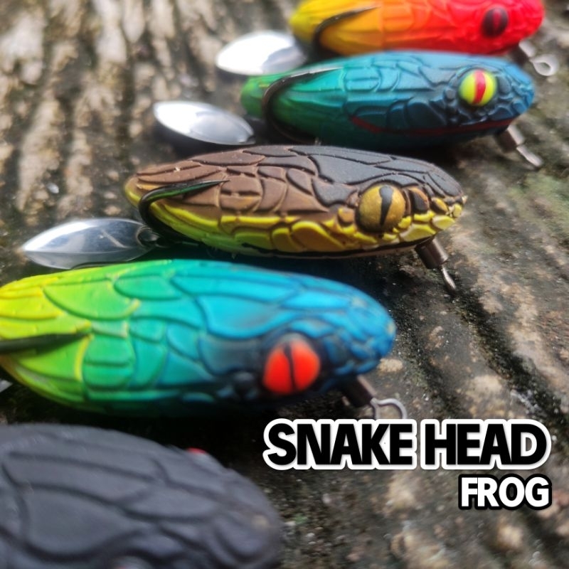 umpan SNAKEHEAD FROG (soft frog 3D)