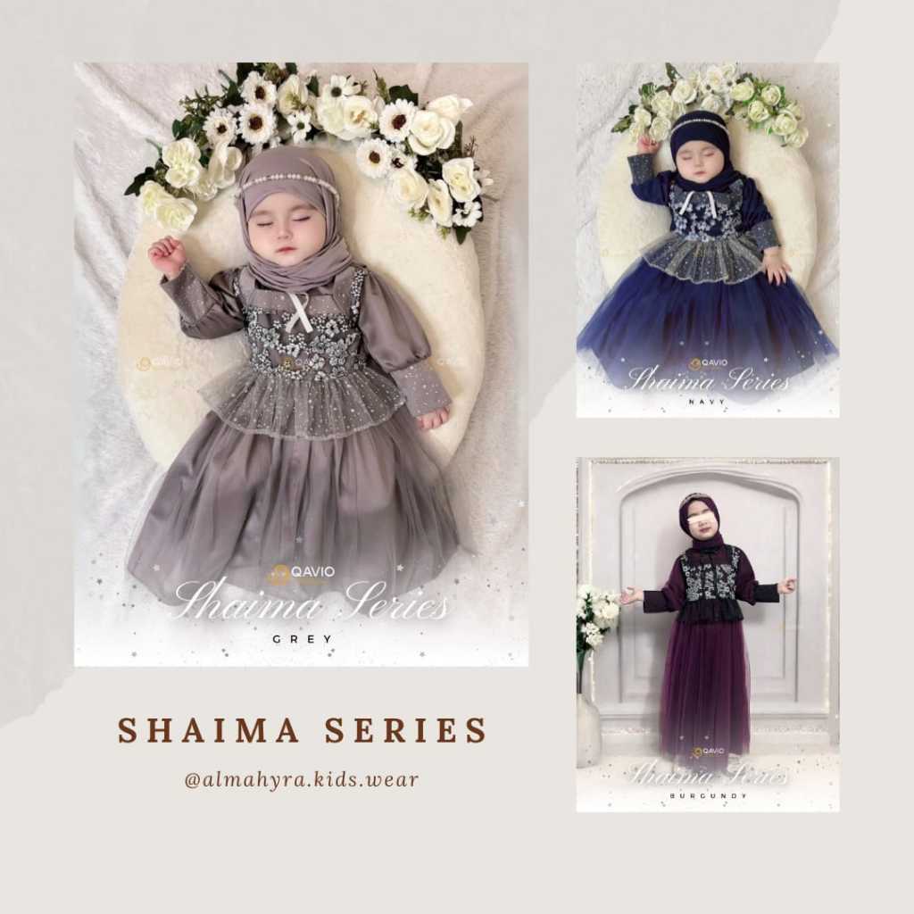 READY GAMIS ONLY - SHAIMA SERIES | DRESS PESTA | BAJU LEBARAN | GAMIS ANAK BY QAVIO