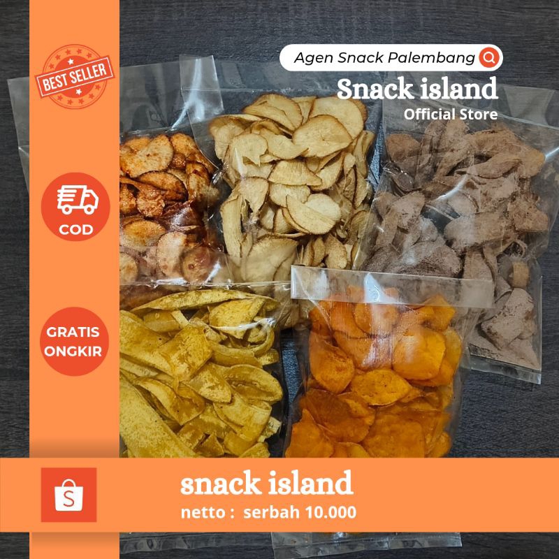 

snack island serbah 10.000/snack murah 10.000/ pisang/ singkong/ubi jalar dll